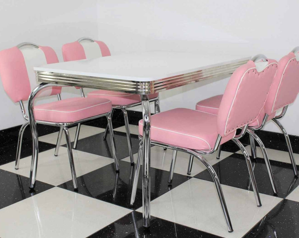 Smith's Pink 4 Chair Set