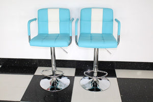 Blue Retro Dining Style Chair x2