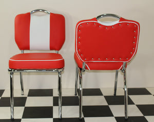 Red american retro chairs