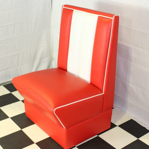 Red single booth