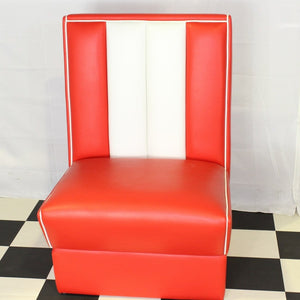 red single booth