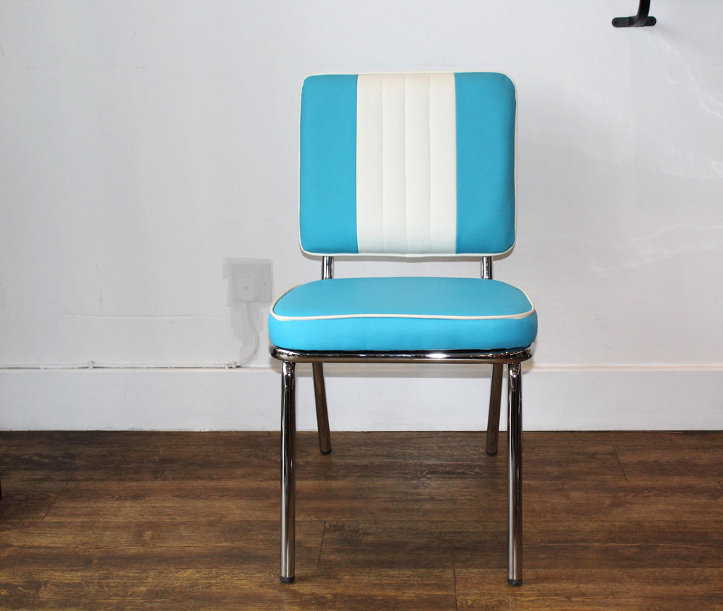 Blue and White Chair