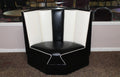 Commercially Graded Black Corner Booth Second
