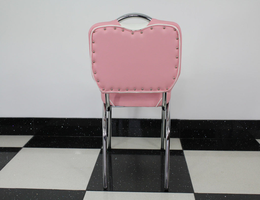 Pink and White Single Chair