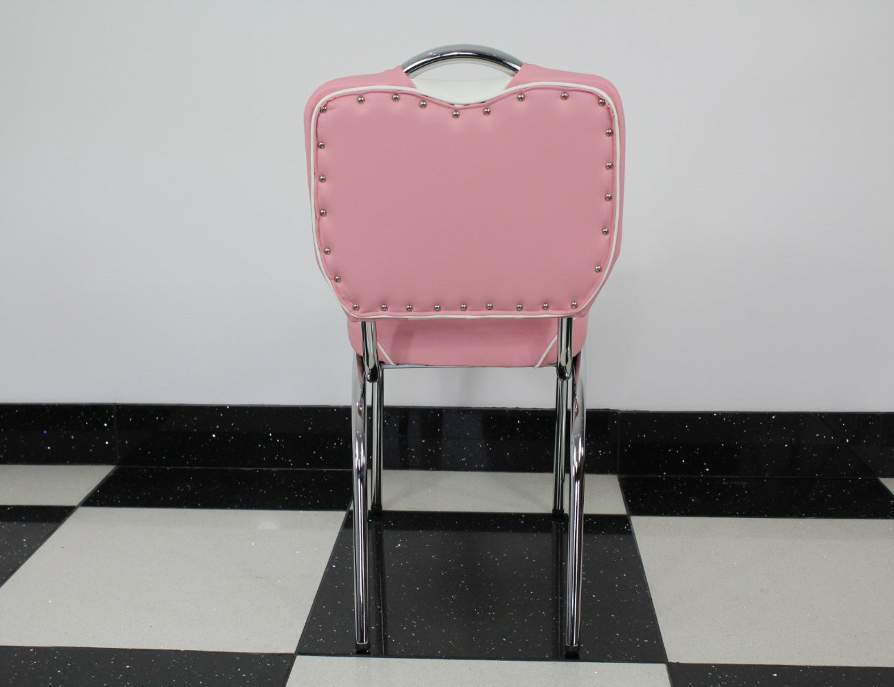 Pink and White Single Chair