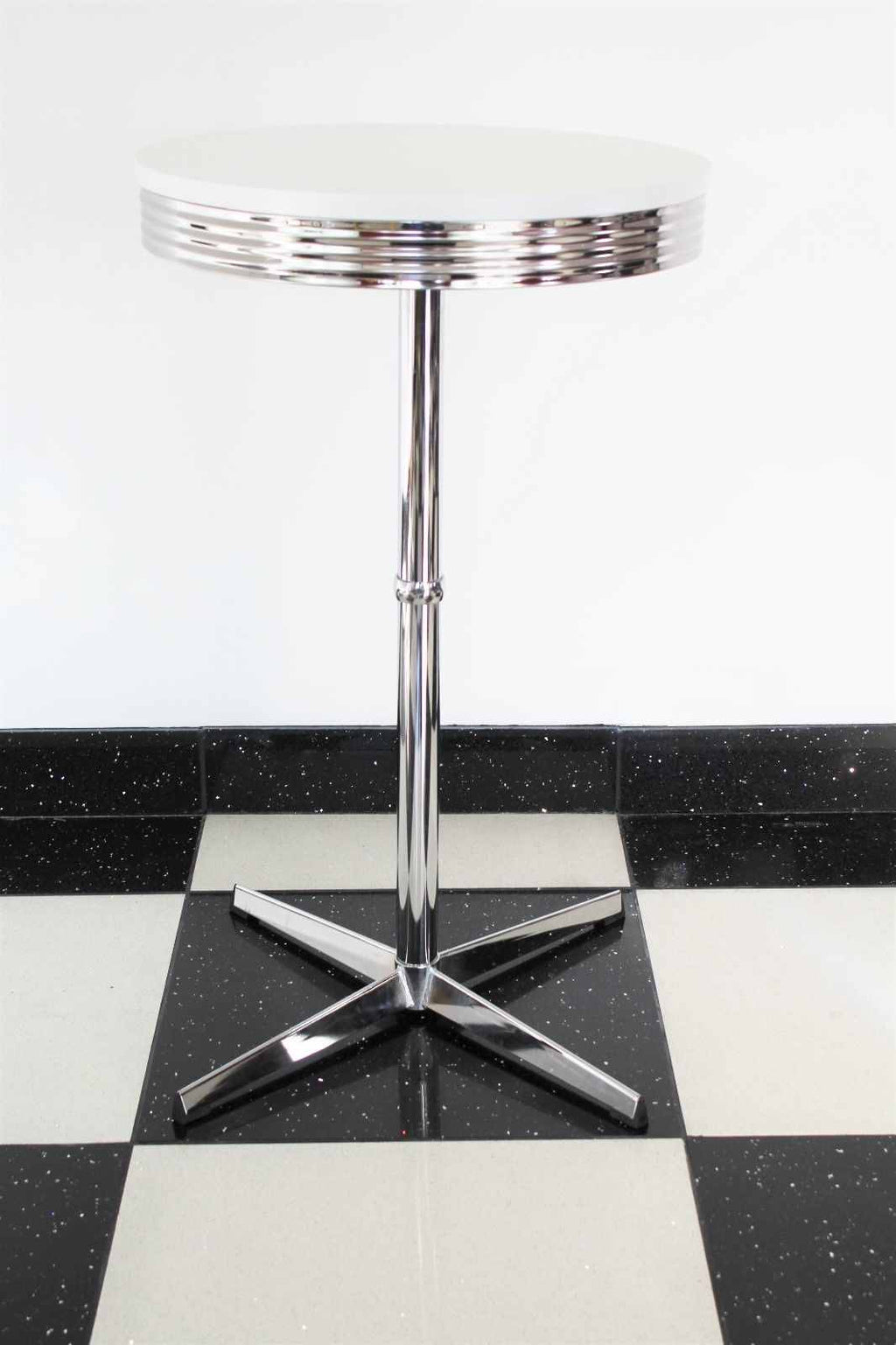 Claw Base Black & White Bistro Set 