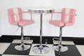 Bistro Set Pink and White – Round Base