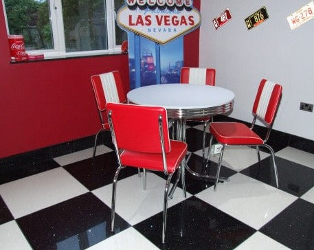 Budget Round Table Red Diner Set