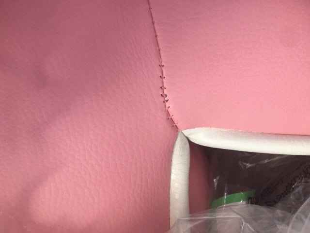 Pink Double Booths With White Table - SLIGHTLY SECOND