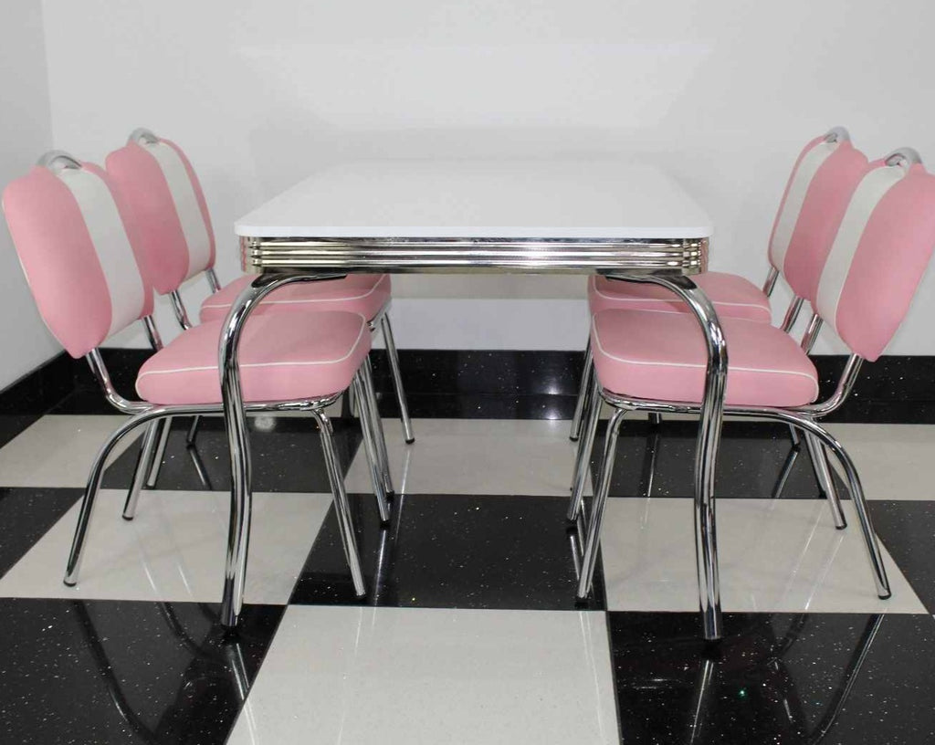 Smith's Pink 4 Chair Set