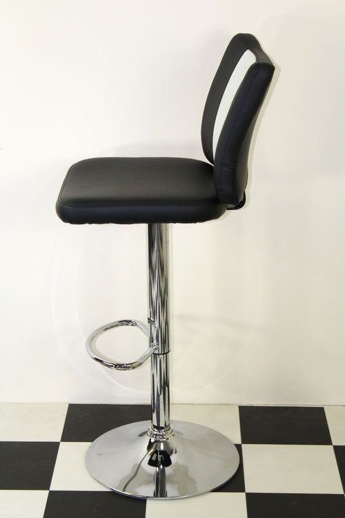 American Diner Retro Style Black Bar Stool 