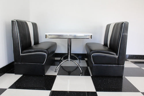 Black Nashville Booth Diner Set