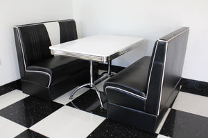 Black Nashville Booth Diner Set - SECONDS