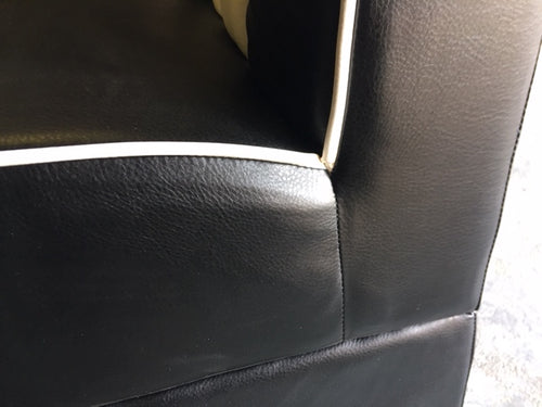 Black Double Booths With White Table - REDUCED