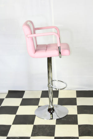 retro american pink stools