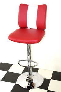 American Diner Retro Style Red Bar Stool