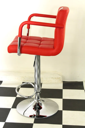 American Diner Retro Style Chair in Red x2
