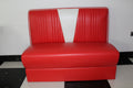 Red And White 'V' Booth