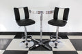 Black Bistro Set with Claw Base Table