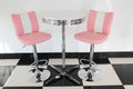 Pink Bistro Set with Claw Base Table